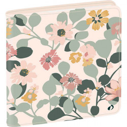 AGENDA SEMAINIER BLOOM 16X16CM VERT FLEUR