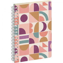 AGENDA SEMAINIER PALOMA 10X15CM FLEURS 16 mois, de Septembre à Décembre Semaine sur 2 pages