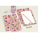 AGENDA SEMAINIER PALOMA 10X15CM FLEURS 16 mois, de Septembre à Décembre Semaine sur 2 pages