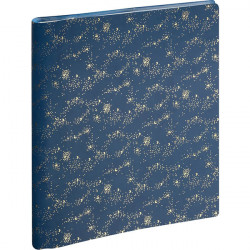 AGENDA SEMAINIER MÉLINE 18,5X22,5CM BLEU NUIT 16 mois de septembre à décembre. La semaine sur 2 pages
