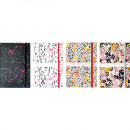 AGENDA SEMAINIER FLOWERS 10X15CM 12 mois de janvier à décembre 1 semaine sur 2 pages