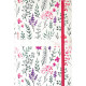 AGENDA SEMAINIER FLOWERS 10X15CM 12 mois de janvier à décembre 1 semaine sur 2 pages