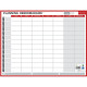 PLANNING RIGIDE HEBDOMADAIRE ET ANNUEL 32X42CM