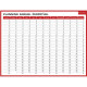 PLANNING RIGIDE HEBDOMADAIRE ET ANNUEL 32X42CM
