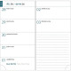 AGENDA SEMAINIER MINI LABO 9X17.5cm BLEU 12 mois, de Janvier à Décembre Semaine sur 2 pages