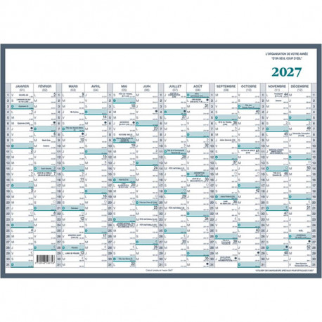 CALENDRIER MURAL 550X405MM CLASSIC