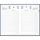 AGENDA CARRE 1 JOUR EURO CENTIMES ASSORTI 14x22cm 12 mois de Janvier à Décembre. 1 jour par page