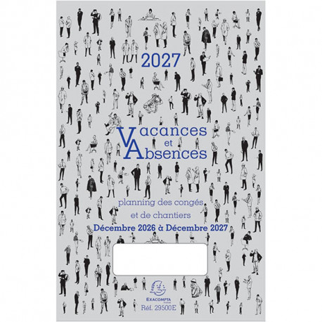 PLANNING VACANCES / ABSENCES DÉCEMBRE À DÉCEMBRE