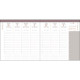 AGENDA SEMAINIER CÉLESTE 16X16CM CUIVRE