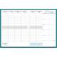 AGENDA SEMAINIER HORIZONS 21X27CM BLEU
