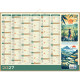 CALENDRIER ZEN 7 MOIS SUR CHAQUE FACE 40,5X55CM