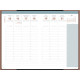 AGENDA SEMAINIER CÉLESTE 16X24CM CUIVRE