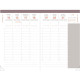 AGENDA SEMAINIER CÉLESTE 16X24CM CUIVRE