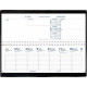 AGENDA SEMAINIER AGENDASCOP 10X30CM NOIR 13 mois de Décembre à Décembre. La semaine sur 1 page