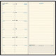 AGENDA SEMAINIER  ESPACE 17 9X17,5CM ASSORTI 12 mois de Janvier à Décembre. La semaine sur 1 page