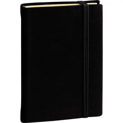 CARNET LIGNÉ SILK 21X29,7CM, NOIR