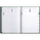AGENDA JOURNALIER FORUM WINNER 12X17CM VERT 12 MOIS AOÛT À JUILLET.
