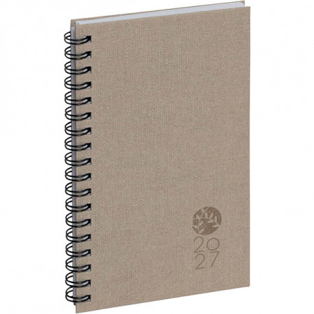 AGENDA SEMAINIER FOREVER 9X16CM LIN 13 mois Décembre à Décembre. La semaine sur 2 pages