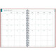 AGENDA SEMAINIER PALOMA 15X21CM FLEURS 16 mois, de Septembre à Décembre Semaine sur 1 page