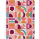 AGENDA SEMAINIER PALOMA 15X21CM FLEURS 16 mois, de Septembre à Décembre Semaine sur 1 page