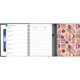 AGENDA SEMAINIER PALOMA 15X21CM FLEURS 16 mois, de Septembre à Décembre Semaine sur 1 page