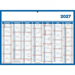 CALENDRIER 7 MOIS SUR CHAQUE FACE 29X39,5CM