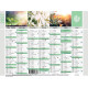 CALENDRIER MURAL 180X135MM EQUOLOGY