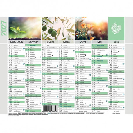 CALENDRIER MURAL 180X135MM EQUOLOGY