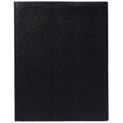 AGENDA SEMAINIER MANAGER 21X27CM NOIR 12 mois 1/2 de mi décembre à décembre. La semaine sur 2 pages