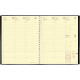 AGENDA SEMAINIER MANAGER 21X27CM NOIR 12 mois 1/2 de mi décembre à décembre. La semaine sur 2 pages