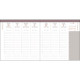 AGENDA SEMAINIER CÉLESTE 16X16 ROSE