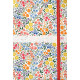 AGENDA SEMAINIER FLOWERS LIBERTY 16x24cm. 12 mois de janvier à décembre 1 semaine sur 2 pages