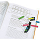 Carte de 4x24 marque-pages flèches post-it couleurs vives assorties
