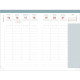 AGENDA SEMESTRIEL THÉA 16X24CM BLEU ÉLECTRIQUE