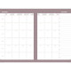 AGENDA SEMESTRIEL THÉA 16X24CM BLEU ÉLECTRIQUE