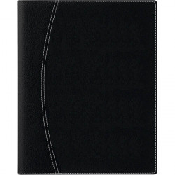 AGENDA SEMAINIER OMÉGA 27 FERRARA NOIR 20,7x26,8cm 12 mois Janvier à Décembre. La semaine sur 2 pages