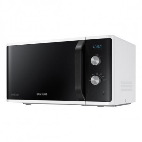 MICRO ONDES SAMSUNG MS23K3614AW 23L - 800W - 6 Niveaux de puissance - Dim LxHxP int. 33x21,1x32,4cm / ext. 48,9x27,5x37,4cm