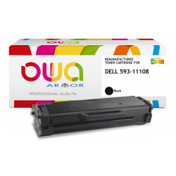 59311108 TONER NOIR P/DELL HF44N / 593-11108 B1160 1500P OWA