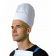 TOQUE PAPIER BLANCHE REGLABLE -23.5 CM- PQT10  -810G/M2 + 38G/M2