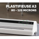 PLASTIFIEUSE SATURN 3i A3 FELLOWES TPS CHAUFFE 1MN PLAST 30CM/MIN 125 µ MICRONS usage fréquent