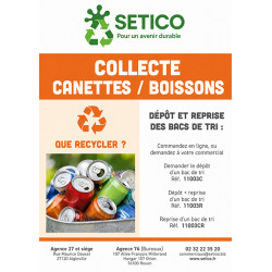 DEPOT CARTON COLLECTE CANETTES/BOISSONS