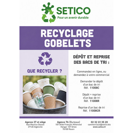 DEPOT CARTON COLLECTE GOBELETS