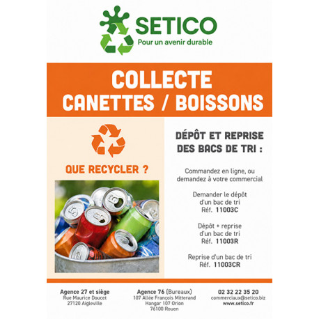 DEPOT+REPRISE CARTON COLLECTE CANETTES/BOISSONS