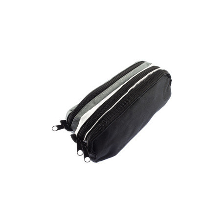 TROUSSE KANGARO 3 COMPARTIMENTS GRIS/BLANC/NOIR