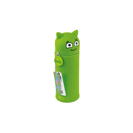 TROUSSE SILICONE VERT MARKY peut contenir jusqu'à 20 crayons