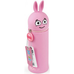TROUSSE SILICONE ROSE MARKY peut contenir jusqu'à 20 crayons