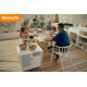 MEUBLE MOBILE SUNBASE GLACIERE ELECTRIQUE SECTEUR OU BATTERIE/ENCEINTES BLUETOOTH/PIED DE PARASOL/AMBIANCE LUMINEUSE