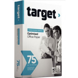 PAPIER   A4 75G BLANC CIE161 RAMETTE 500F ECOLABLE/PEFC DONT ECOFOLIO 0.13CTS TARGET
