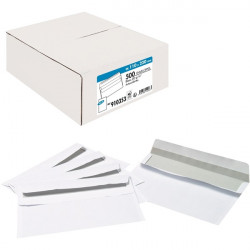 ENVELOPPES 110X220 80G *BTE500* *COU10353*   BLANCHES AUTOC .  FAB FRANCE