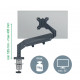 BRAS PORTE ÉCRAN PC LEITZ ERGO Réglage en hauteur : 185 -435 mm pivotement et rotation de l’écran à 180°, inclinaison de +90°/- 